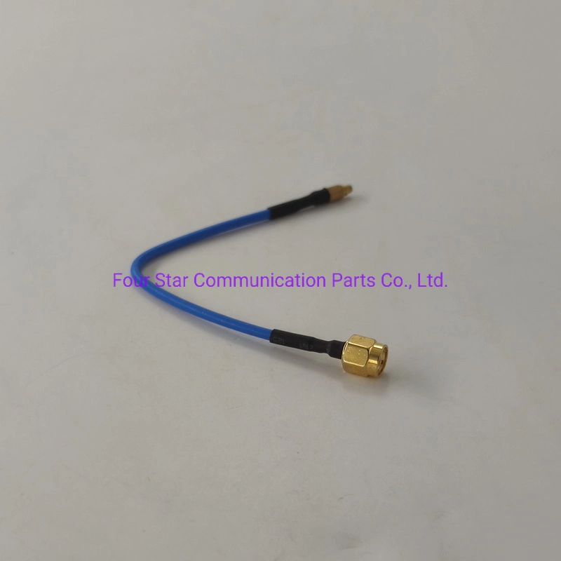 150mm Antenna Waterproof Rg405 Semi-Flexible RF Coaxial Jumper Cable Assembly with SMA Male Reverse Polarity Connector to MMCX Male Connectors