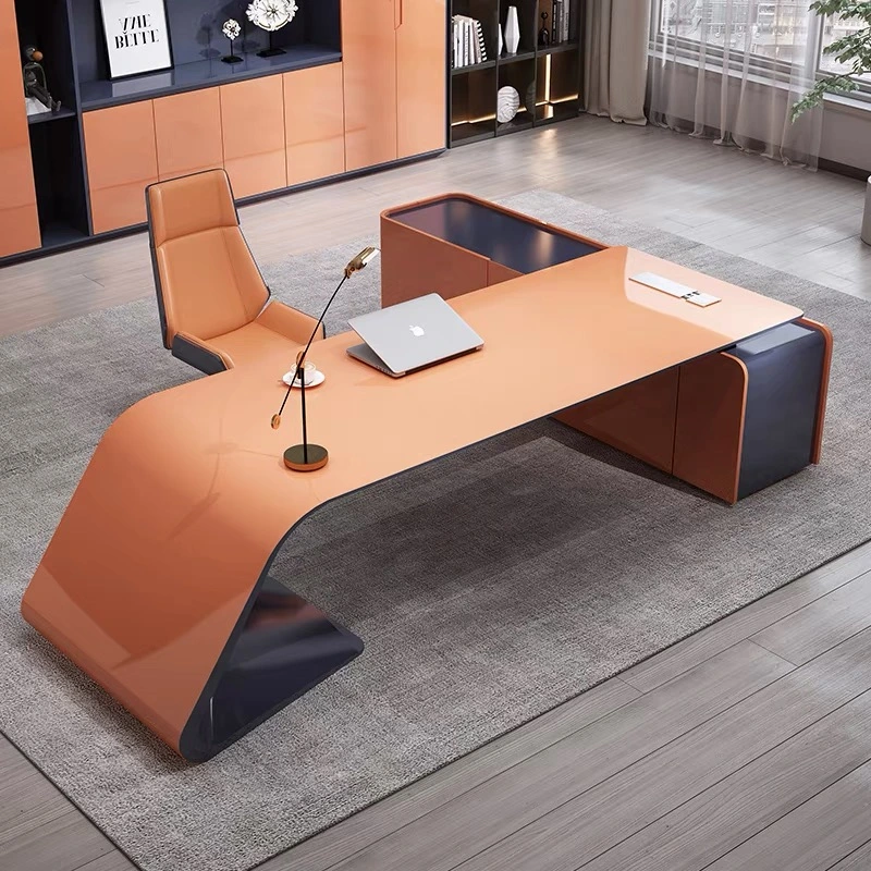 Office Furniture Luxury Office Desk MDF Boss Secretária Executiva