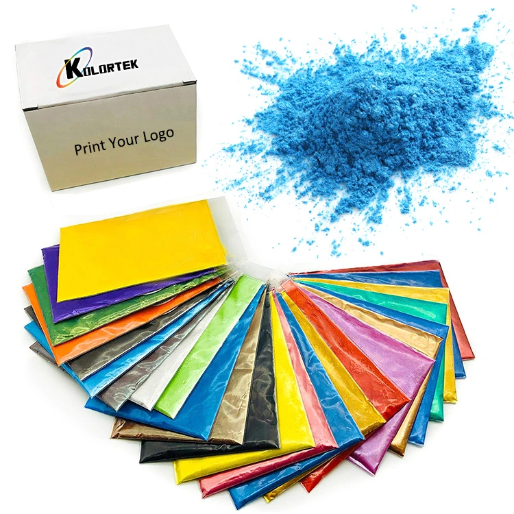 Kolortek Non-Toxic Powdered Pigments Set 24 Color Mica Powder for Epoxy Resin