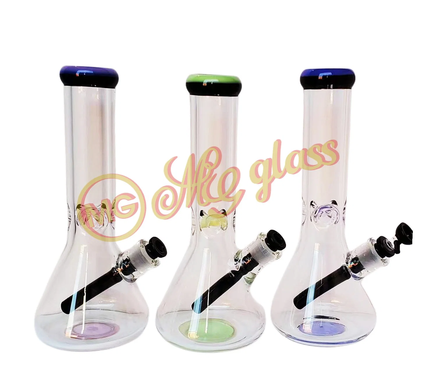 Mg Heady Glass Water Pipe Classical Beaker Oil Burner with Multi Colors