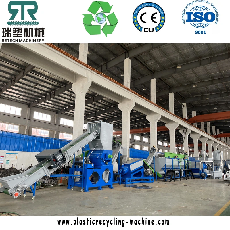 HDPE Blue Drums/PP Pipe/Milk Bottle/Plastic Bottles Crushing Washing Drying System Facility Machine Line with Water Treatment