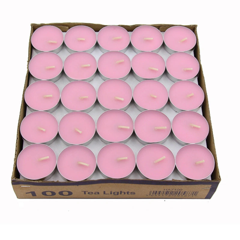50 Pack Candle Set Unscented Tealight Candles Round Candle for Beach Wedding Party Accessory