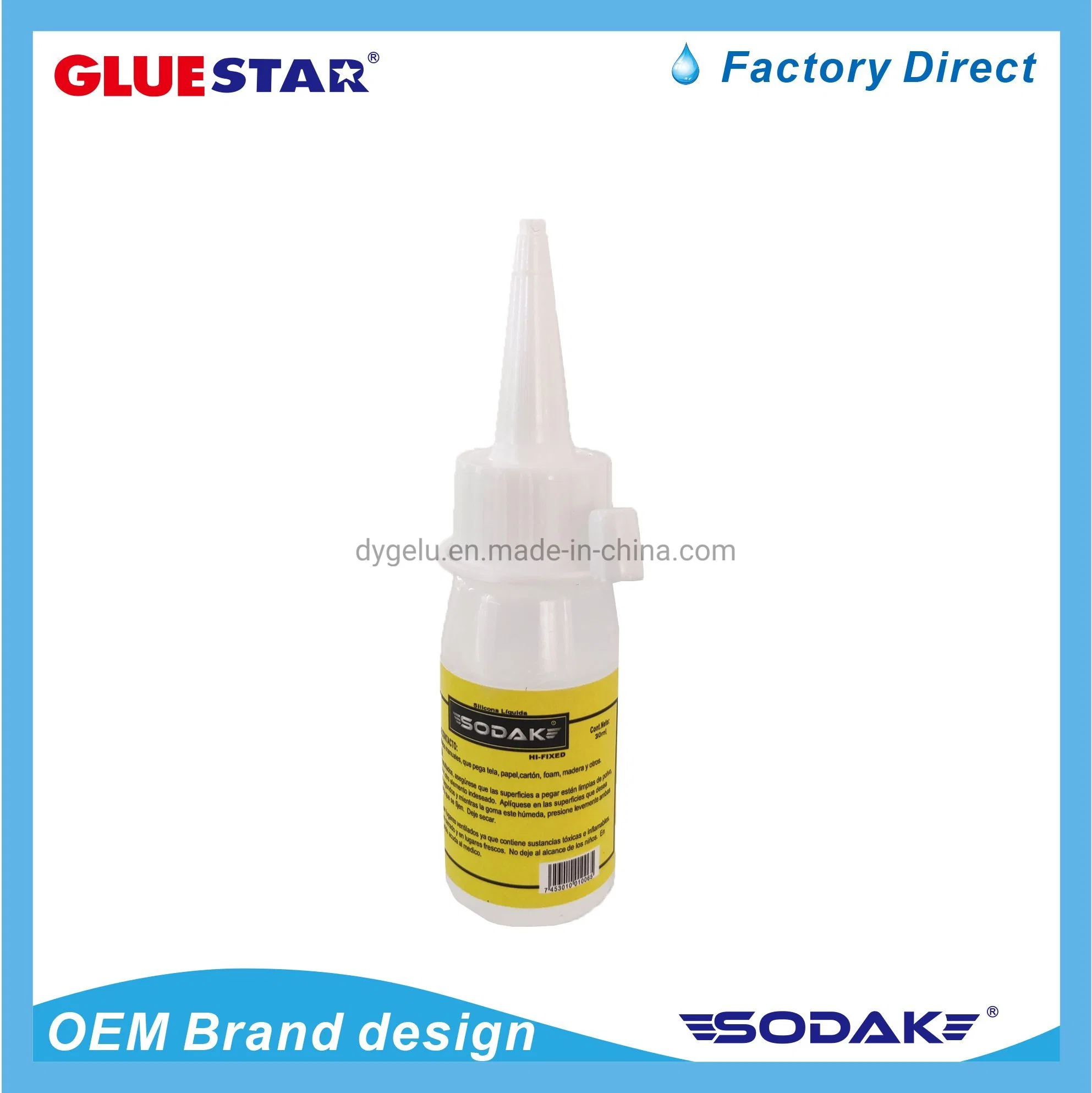 Sodak 30ml~500ml Fabric Silicona Liquid Adhesive Silicone Liquid Alcohol Glue Craft Works Art Glue