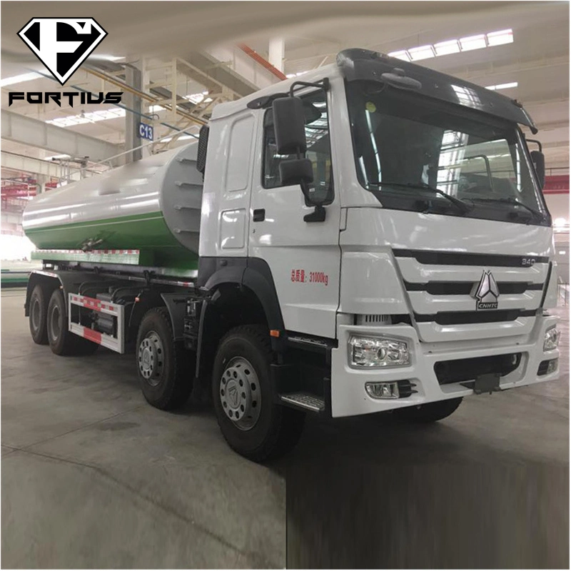 Heavy Duty Truck Sino Truck 8X4 4axles Euor2 Diesel Fuel Oil Truck 45 Cubic Meter with Insulation Coating