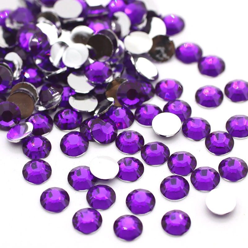 Cristal suelto 2mm 3mm 4mm 5mm 6mm Colorful no caliente Fije Rhinestones para el DIY