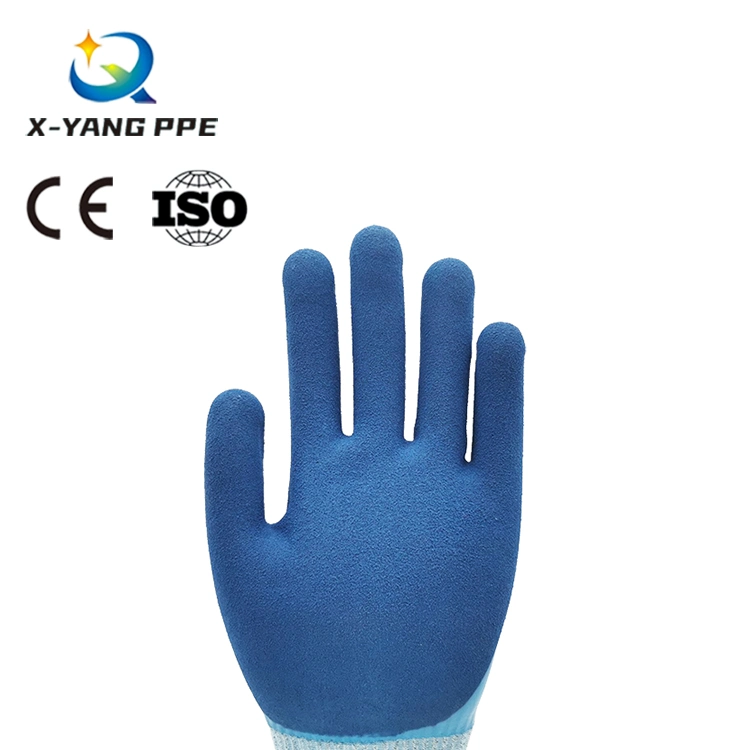 Fashion Abrasion Resistance Latetx Coated Gloves for Industrial, Agriculture, Chemical