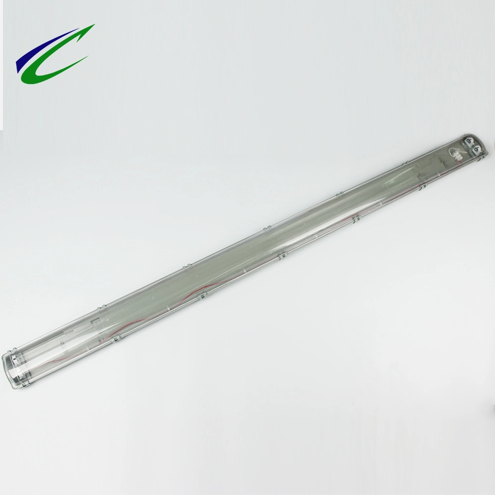 IP65 T8 Fluorescent Light Fixture Cover 2X58W T8/T5 Housing LED Tri-Proof Light Outdoor LED Lighting