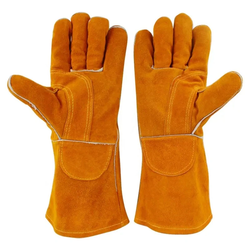 Welding Cowhide Gloves, Garden Work General Protective Equipment for Gardens Abrasion Resistant Gloves Customizable