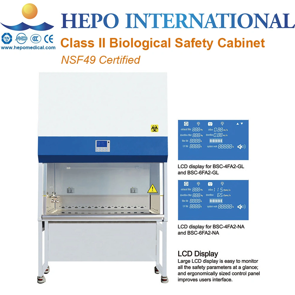 NSF Certified Laboratory Class II A2 Biological Safety Cabinet