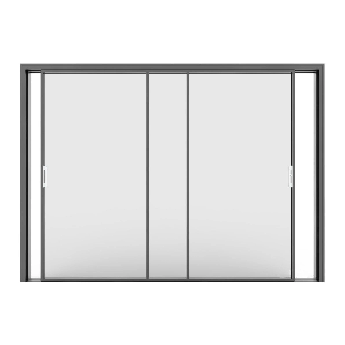 Latest Design Narrow Frame/Slim Frame Balcony Double Tempered Glass Exterior/Interioraluminum Sliding Door