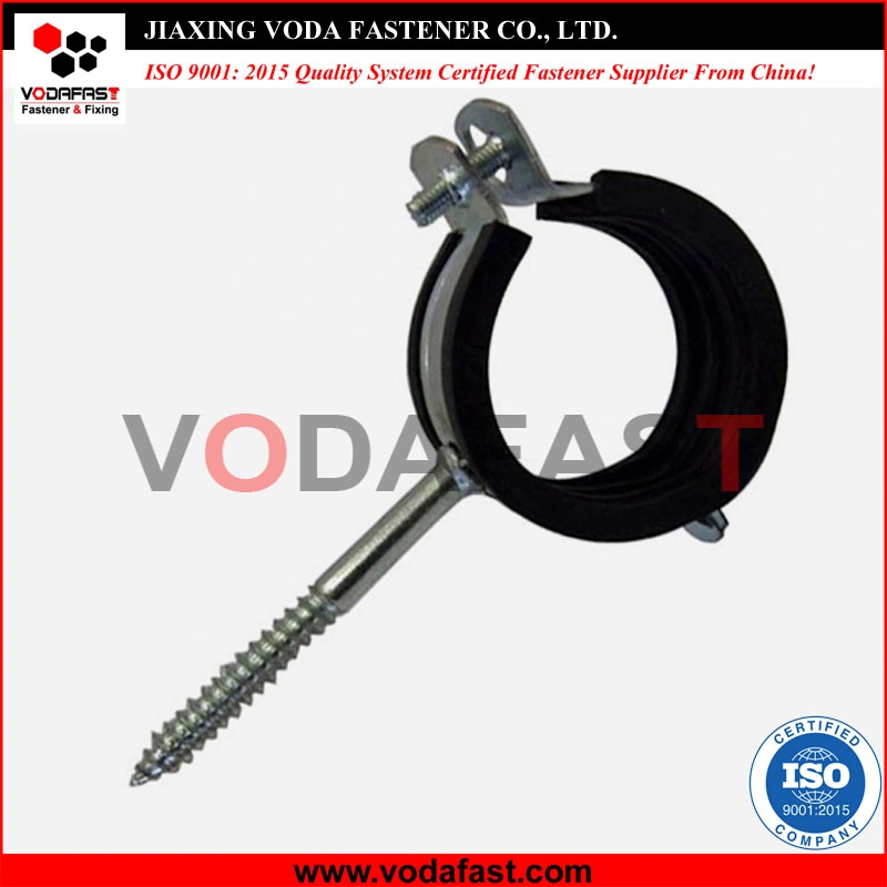 Vodafast Hardware Accessories Carbon Steel Pipe Clamp with Nail Zinc Plated