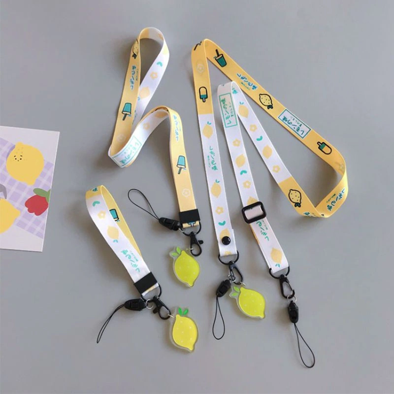 Multi Color Keychain Holder Adjustable Safety Polyester Neck Straps Rope Lanyard for Phone/Key and ID