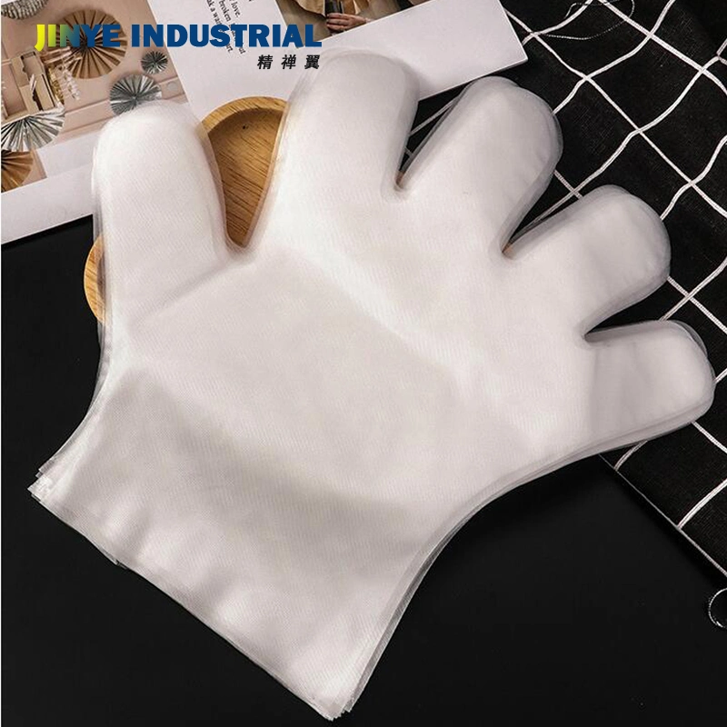 Cocina para uso alimentario claro Plast de polietileno transparente de plástico desechable Guantes de PE