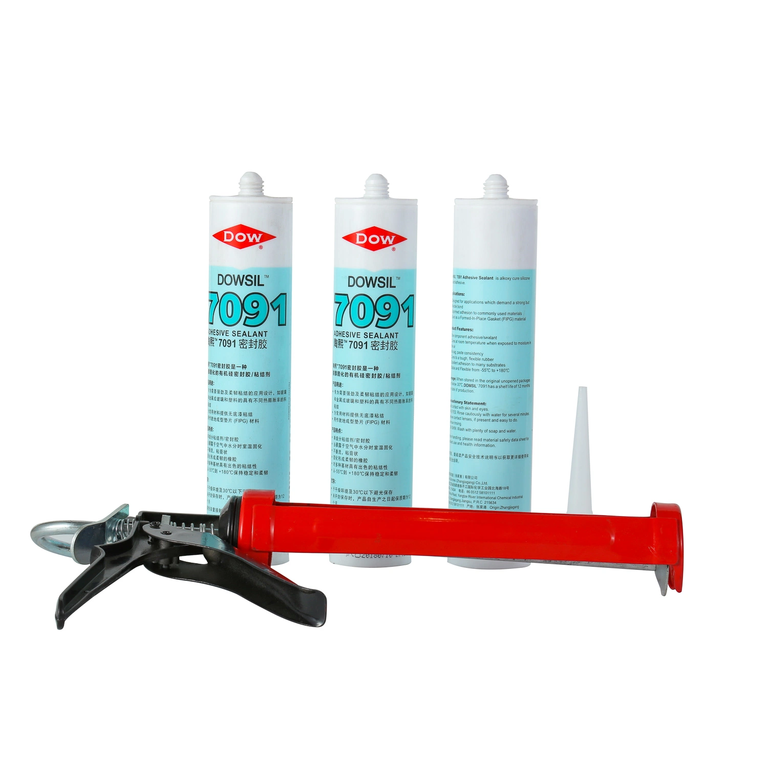 7091 de silicona Dow Corning Netrual Exterior Calafatee el adhesivo 310 ml