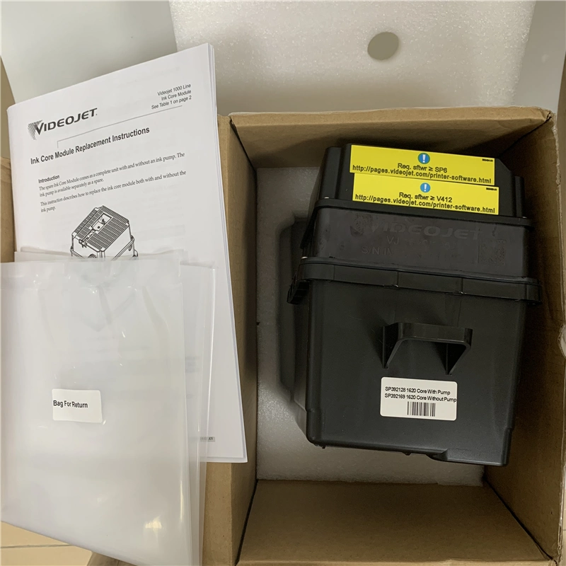 Videojet 1620/1650 Inkcore Ohne Pump Sp392169 Original-Tintensystem Montiert Ersatzteil für 1000-Zeilen-Drucker