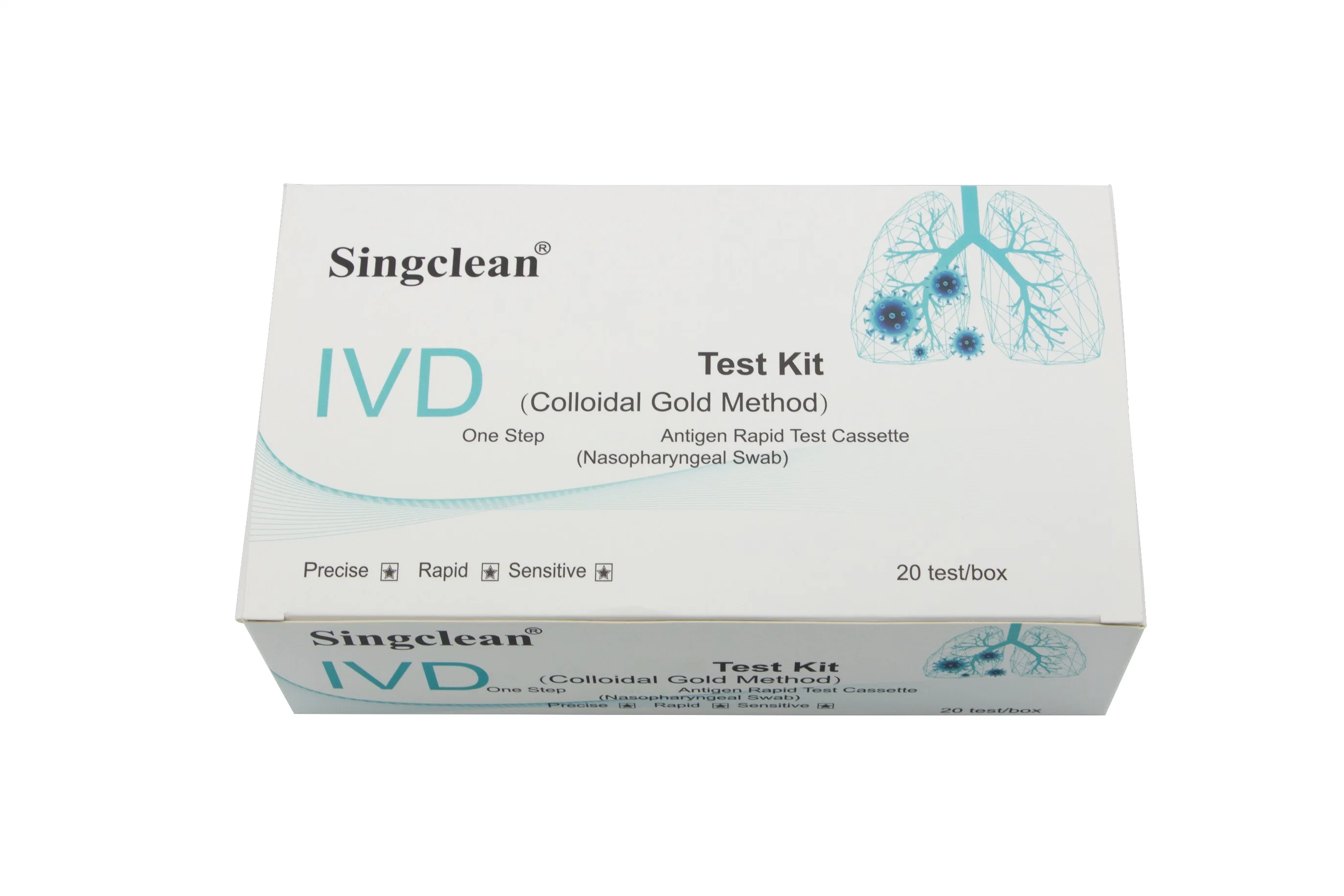 Singclean Virus nasal Multi-especificação antigen nasofaríngea swab Test Strip for Funcionamento fácil