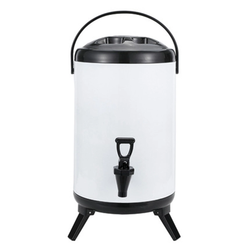 Réservoir de stockage de jus d'eau en acier inoxydable blanc Noir rouge avec support plié et taraud