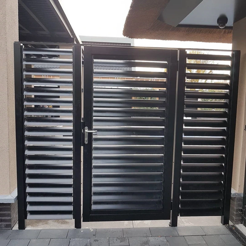 Factory Manufacture Aluminum Slat Gate /Steel Slat Gate /Walk Way Single Gate, Security Slat Gate.