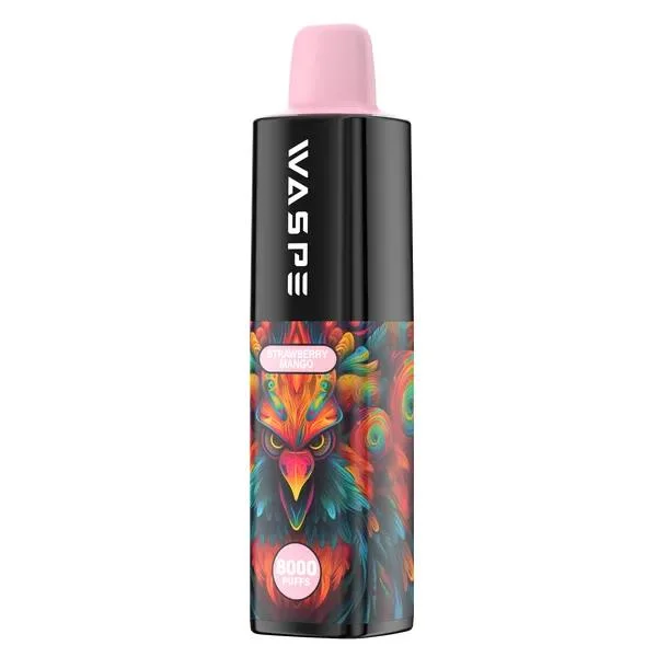 Auténtico Waspe 8000 Puffs Pod desechable 16ml recargable VAPE 20mg SAL de nicotina