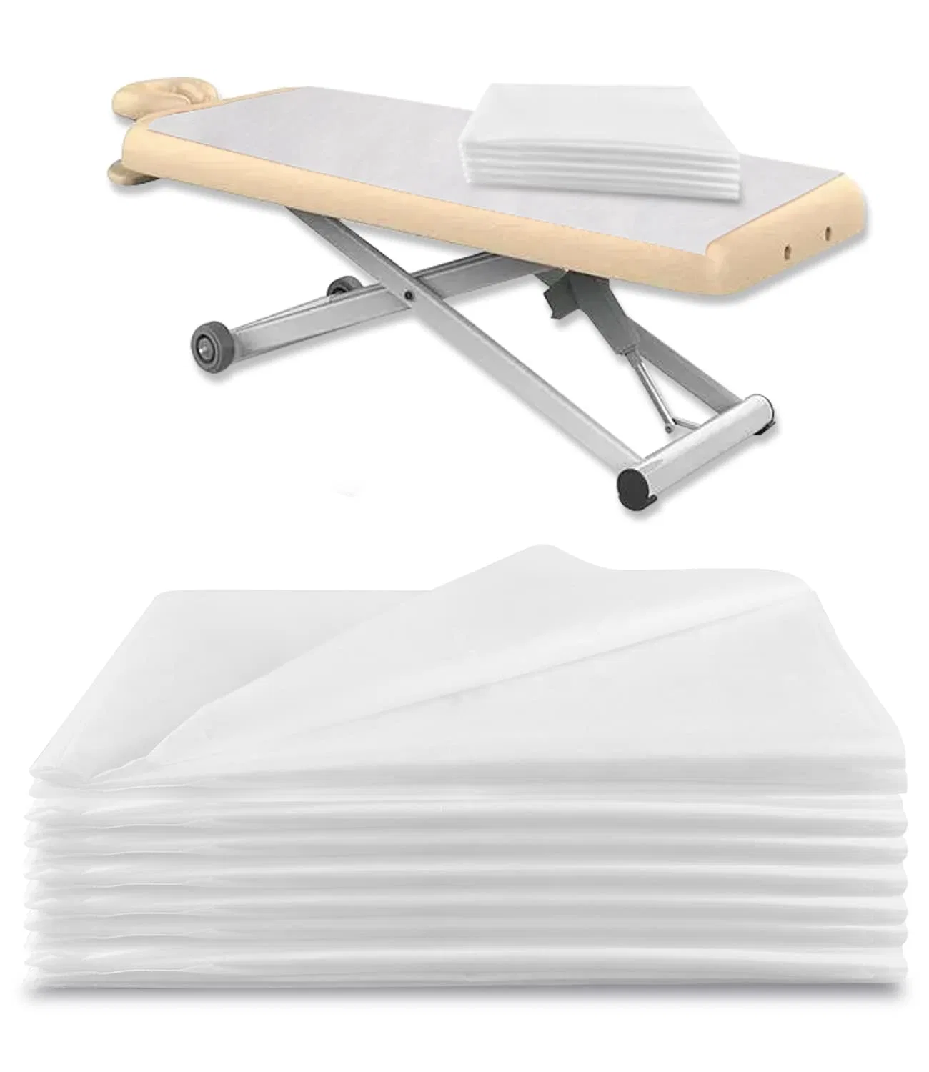 Disposable Massage Table Sheets 100PCS Waterproof, Safely Non-Woven Fabric, for Massage, Tattoo, SPA Bed Sheets