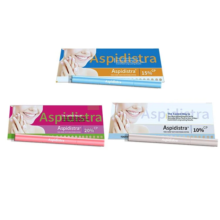 Portátil Multi-Flavor 10% 15% 20% CP Carbamide Peroxido efecto rápido White Teeth Whitening Pen Kit con Precio barato para uso en el hogar