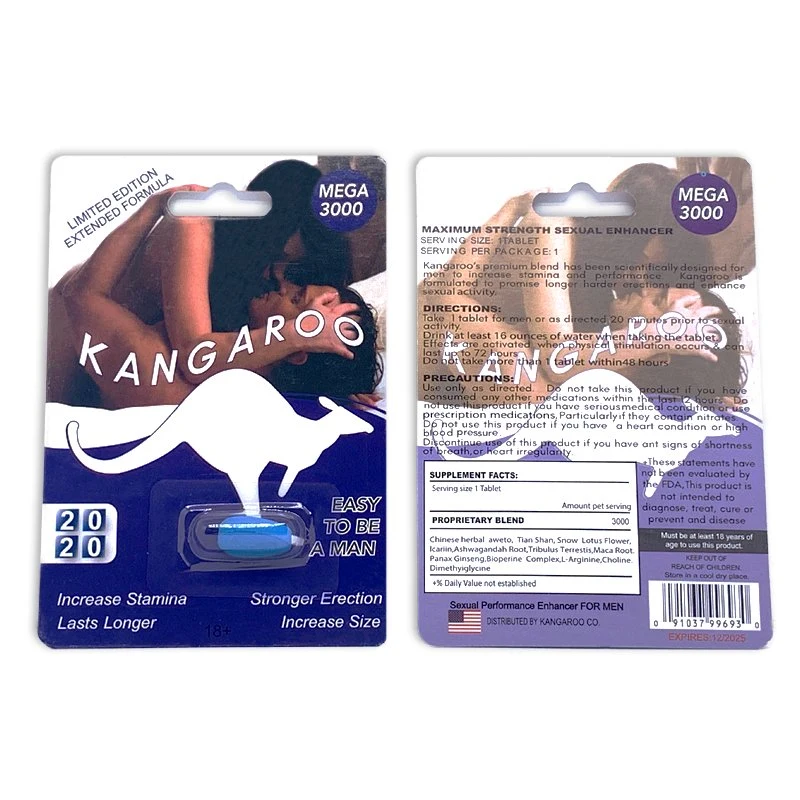 Pastilla Kangaroo Max Strength Sexual Enhancer para Él Fácil de Ser un Hombre Mejor Precio