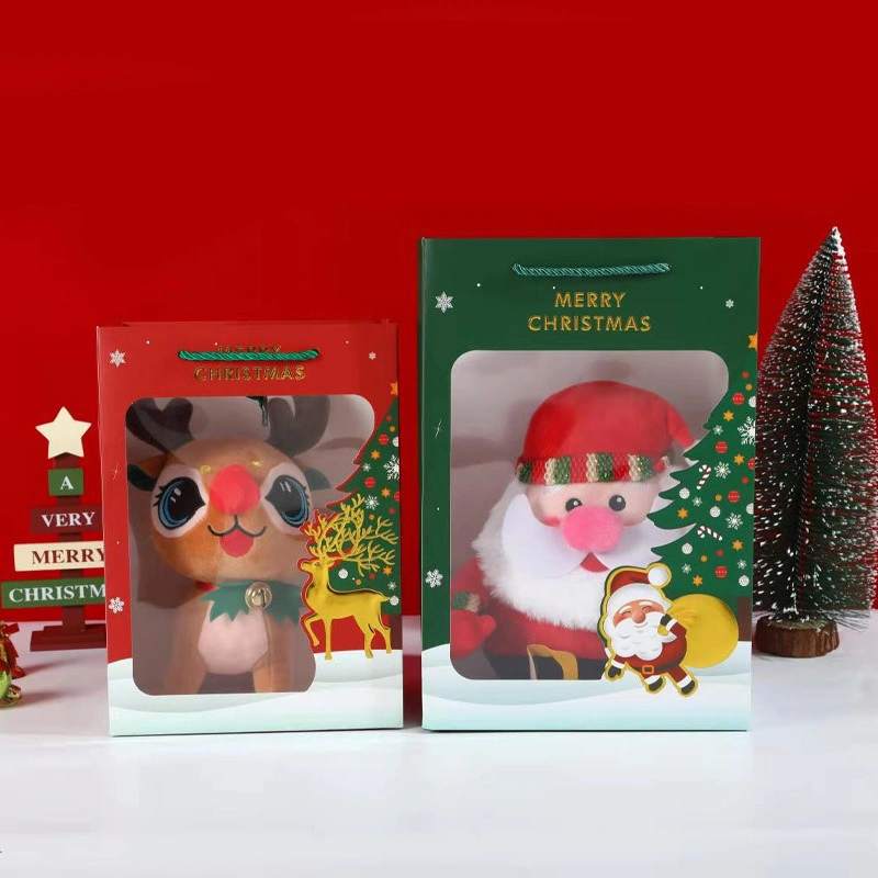 Benutzerdefinierte Weihnachten Festival Stil Design Verpackung Blume Papier Geschenkbox Mit Fenster löschen