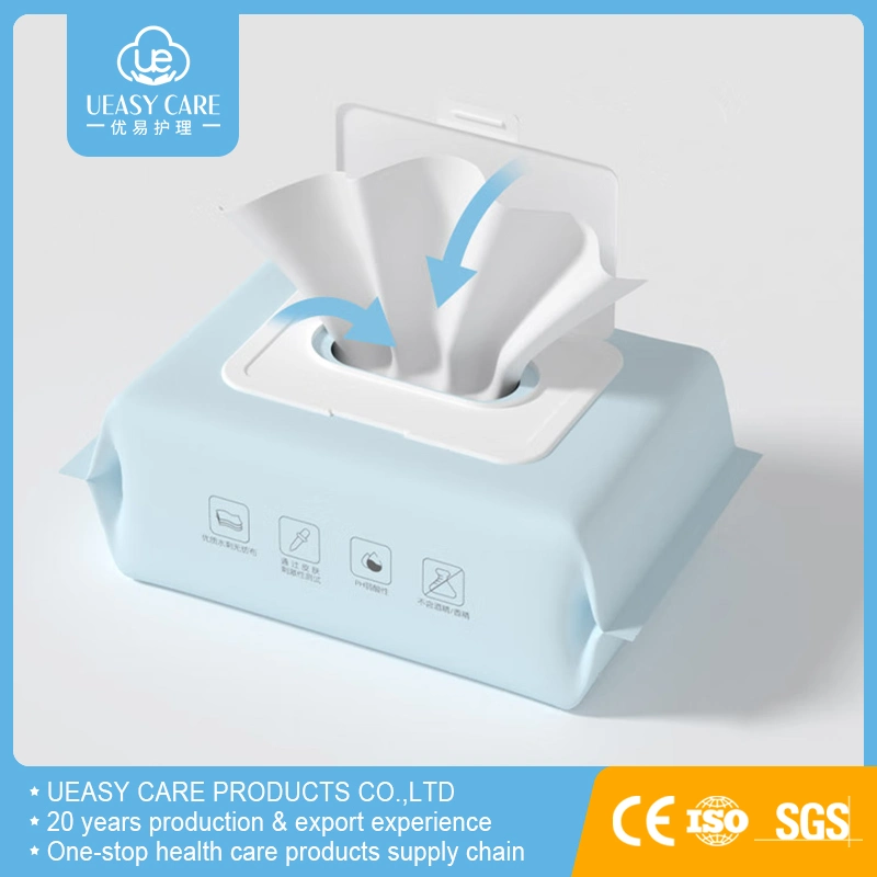 Fábrica da China Custom 2023 Removedor de maquiagem biodegradável Wet Wipes Mouth Toalhetes de limpeza sem álcool toalhetes húmidos para bebé toalhetes secos Feminina Limpeza com cuidado