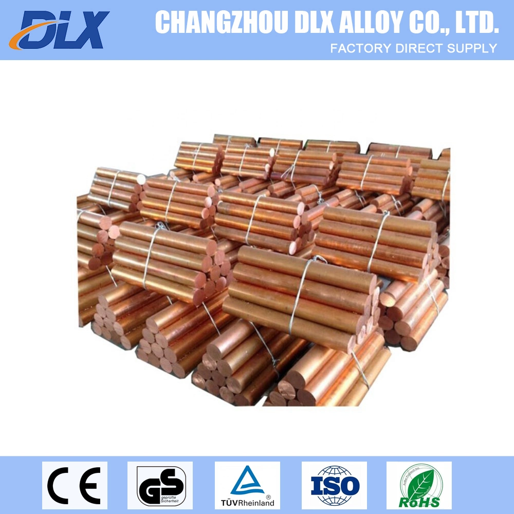 Corrosion Resistance C17300 Round Bar Qbe2pb Copper Beryllium Welding Rod for Switches