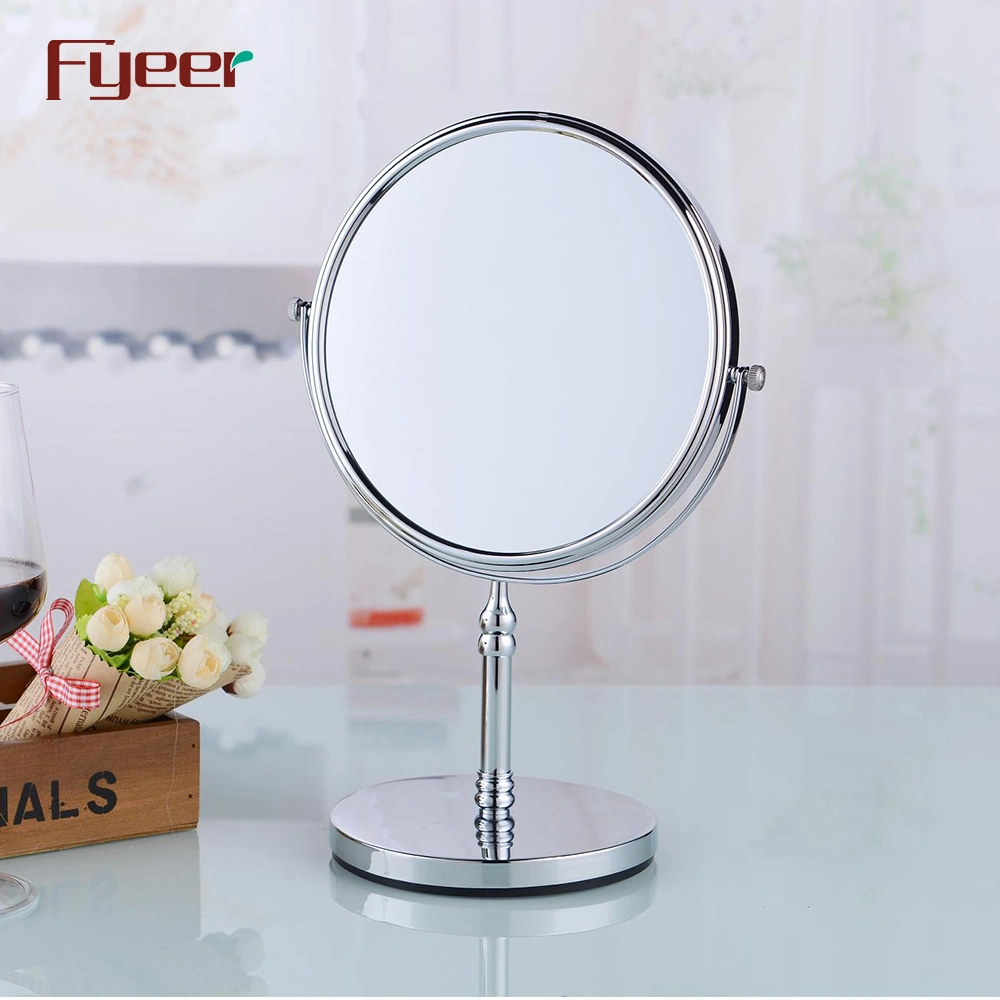 Fyeer Hot Sale Double Side Turnover Bathroom Magnifying Cosmetic Mirror