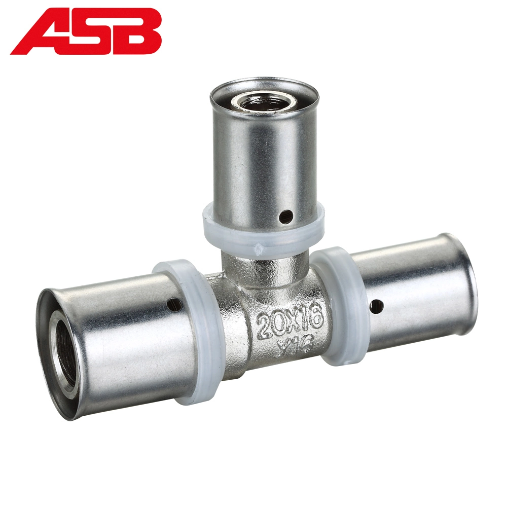 Asb Multilayer Composite Pex Pipes Connected with Brass Press Fittings for Plumbing Supply System