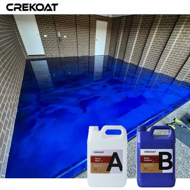 Solvent Free Odorless Blue Ocean Metallic Epoxy Floor