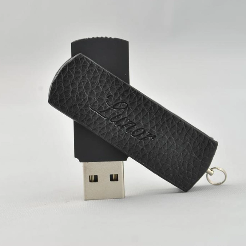 Free Sample Hot Selling Business Leather USB Flash Drive