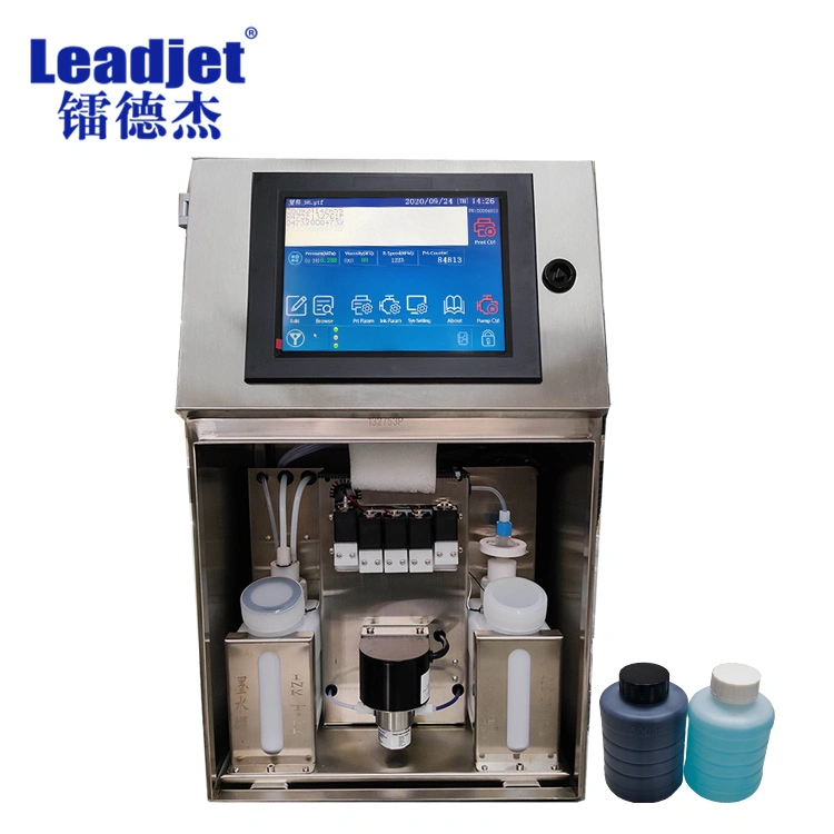 Leadjet S610 China Inkjet Printer Manufacturer Bottle Expiry Date Time Printing Machine Letter Height 1.5-20mm