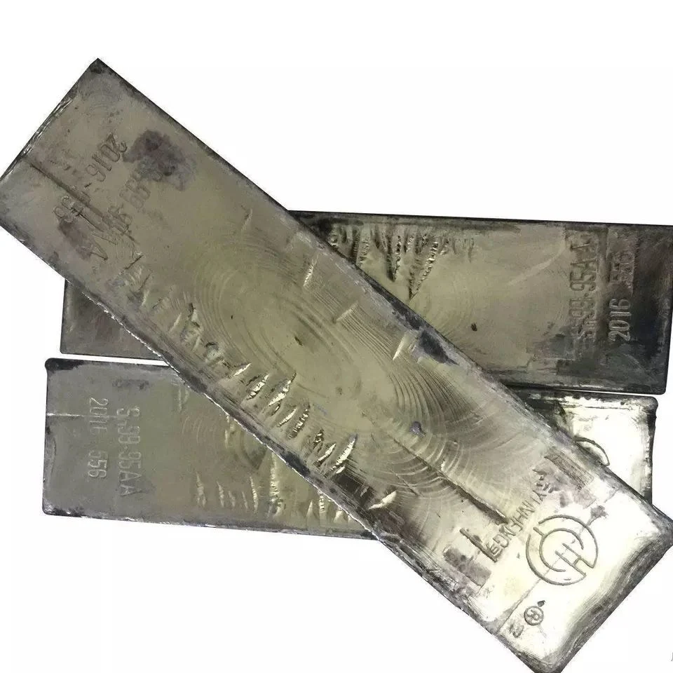 High quality/High cost performance 99.999% Pure Tin Ingots with Low Price