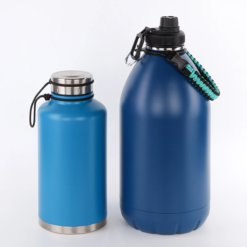 New Design Stainless Steel Water Bottle Large Capacity Double Wall Vacuum Gallon Water Bottle for Sport