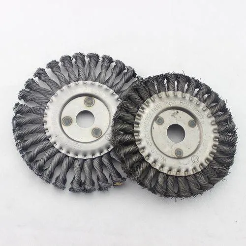 Knotted Circular Metal Wire Brush