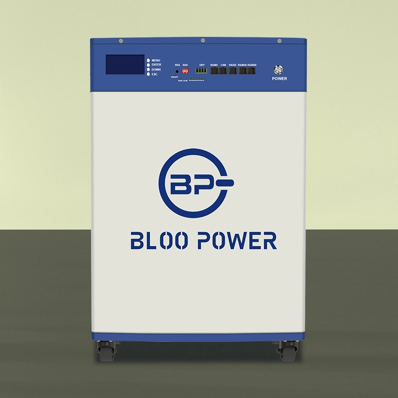 Bloopower 5 Kwh 5KW 10kwh 48V200ah 48V100ah montado em rack 10kwh100ah Li Ion Ess Sistema Inteligente de aparelhos electrodomésticos Casa Power