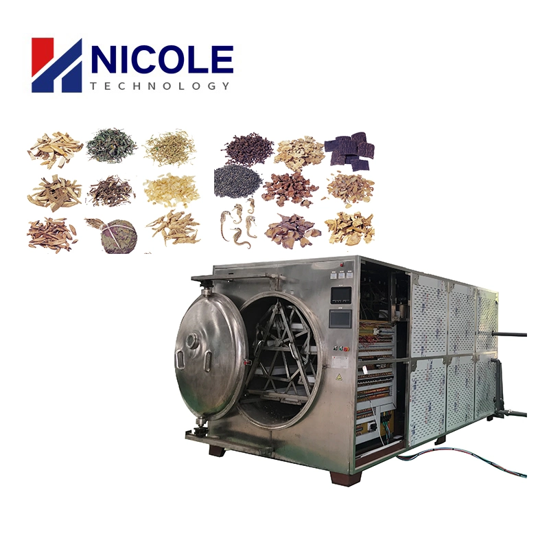 Industrial Microwave Vacuum Dryer Equipment PLC Control for Chemicals