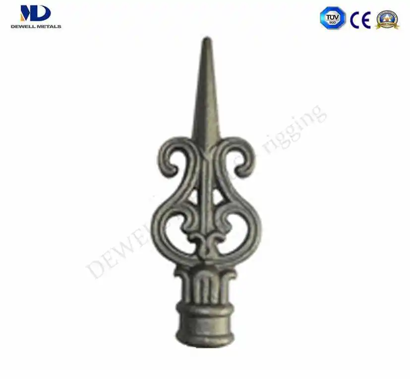 Las piezas ornamentales de alta calidad de la cabeza de lanza de hierro forjado.