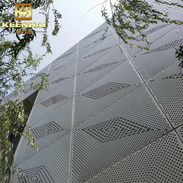 Decorative Perforated Exterior Cladding Panel Exterior Wall Cladding Curtain Wall for Hotel