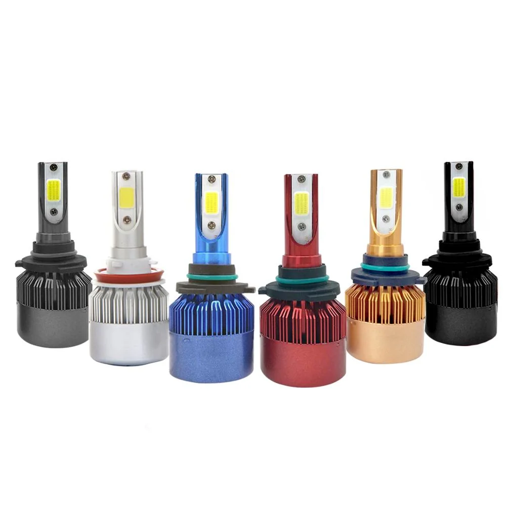 إن صمام LED Bonsen C6 36W H1 H3 H8 H10 H11 H7 H4 9005 9006 9007 مصباح المصباح الأمامي للسيارة المصباح الأمامي للسيارة Auto مصابيح LED الأمامية