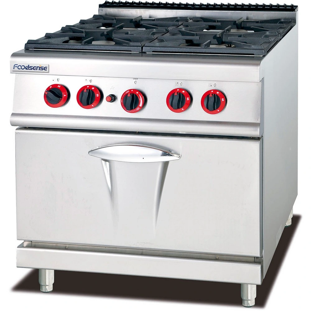 Kitchen Tools and Equipment Gas Range with 4-Burner & Gas Oven