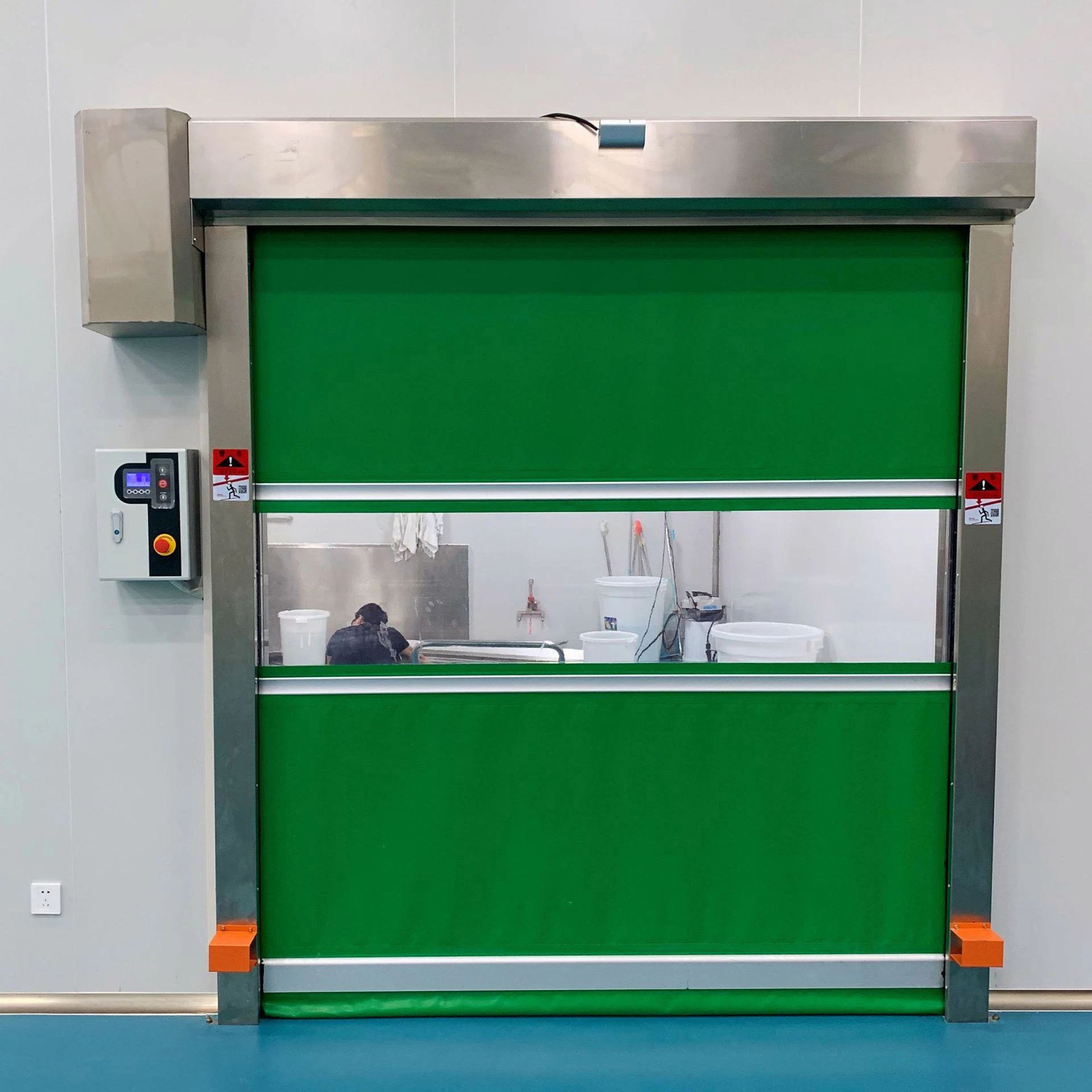 فولاذ Rapid High Speed PVC Rolling Shutter التلقائي السريع عالي السرعة الباب