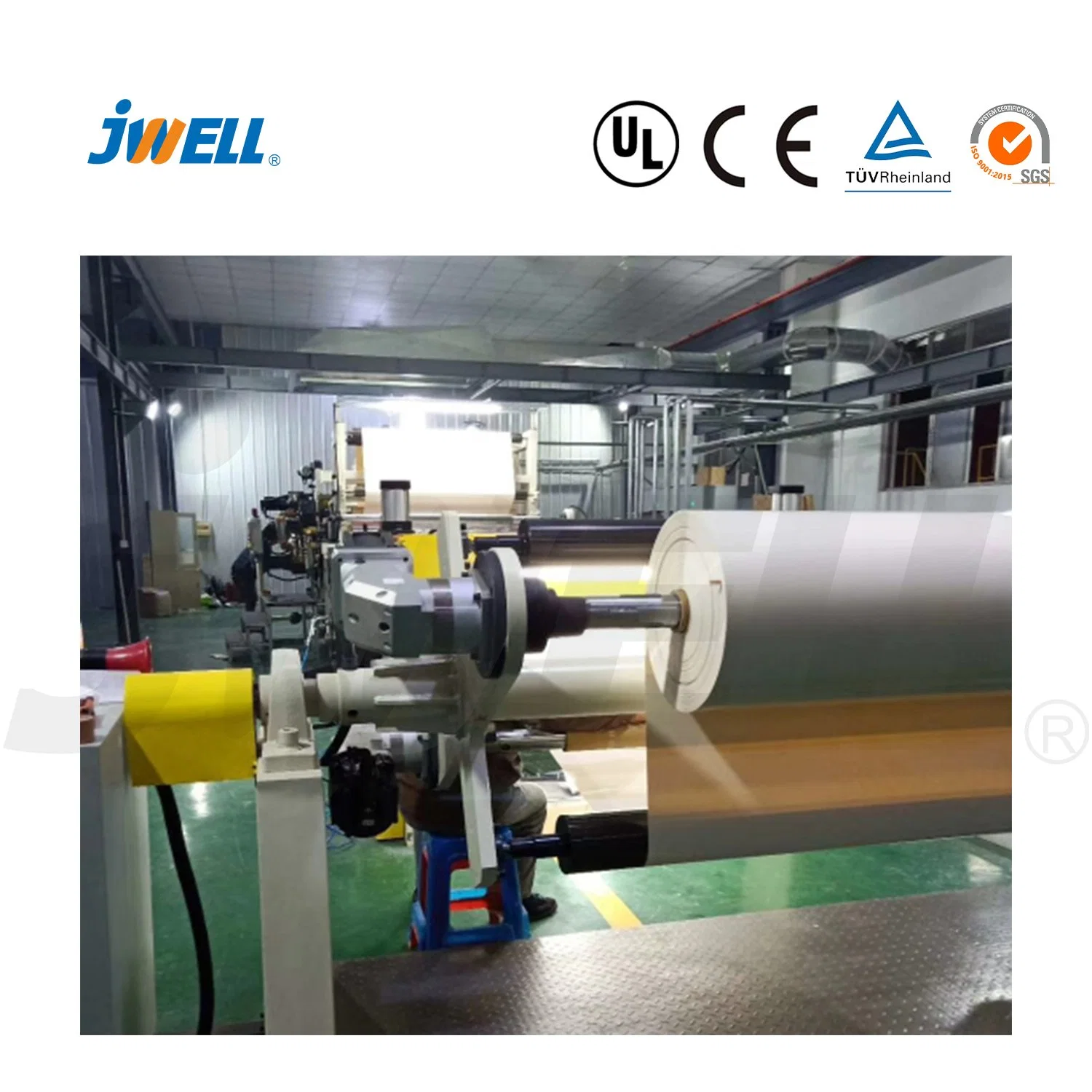 Jwell Low Density PVC Decoration Marble Sheet/Plate/Board Plastic Extrusion Making Machine