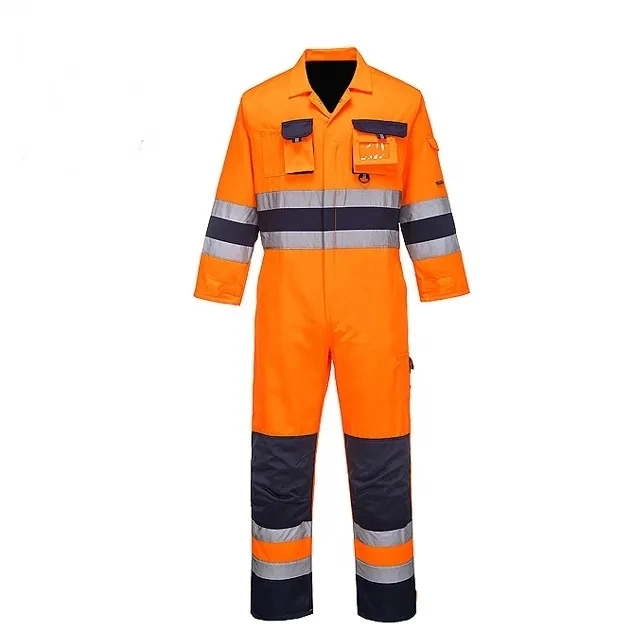 High quality/High cost performance  Industrial Men's Uniform Workwear Hi-Vis Coverall Boiler Suit with Reflective