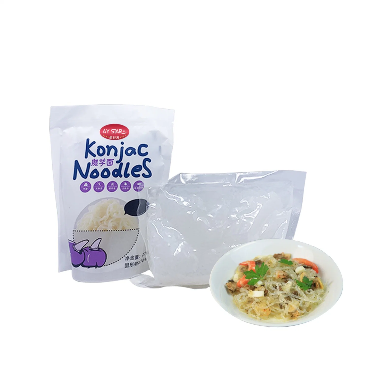 Halal de fábrica de fideos secos mayorista bajos en calorías Konjac.