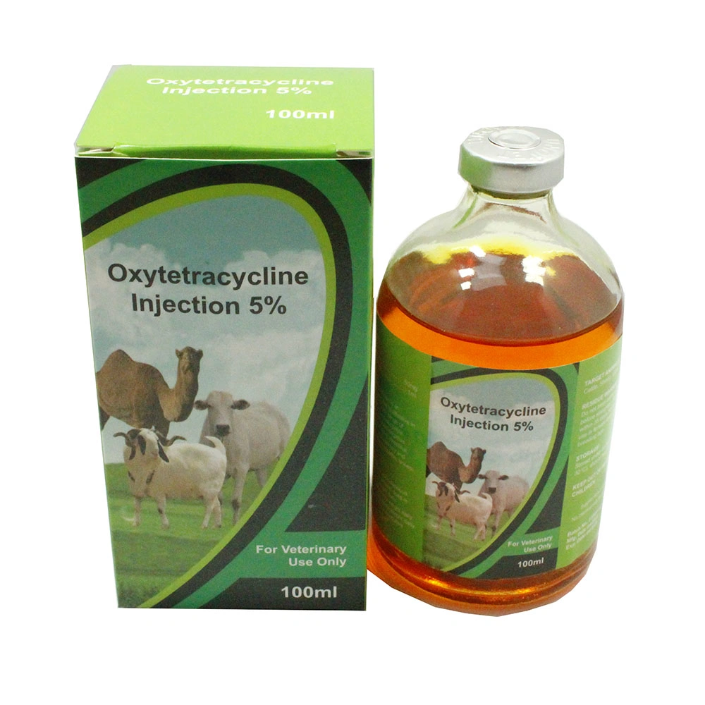 GMP Certified Veterinary Oxytetracycline Injection 5% 50ml for Livestock Farm Cattle Sheep Pig Goat Horse