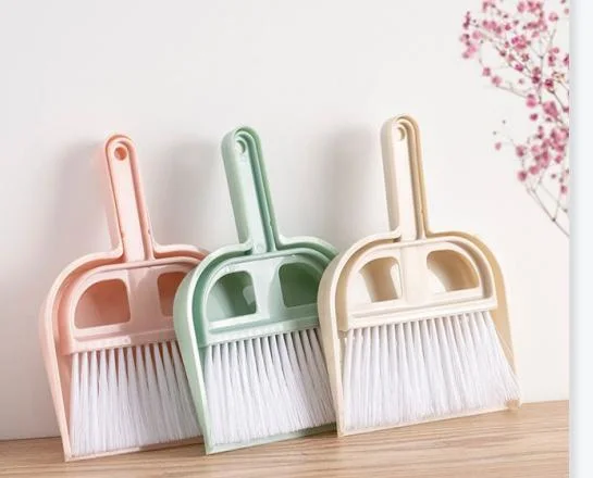 Plástico Pet Dustpan Mini escoba Set Especial Pet WC Sweeper Útiles herramientas de limpieza