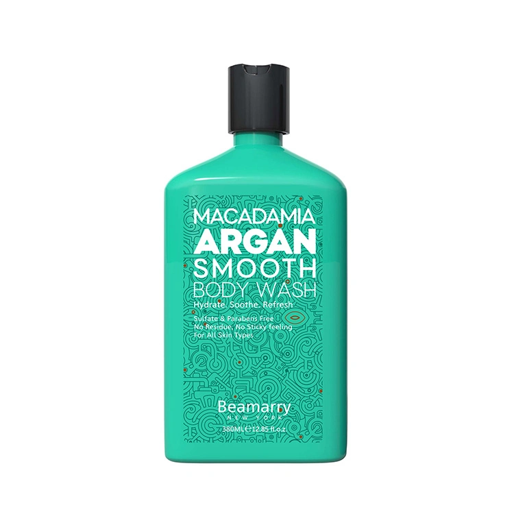 OEM de etiqueta privada hidratación Limpieza Profunda Natural Argan Body Wash Gel de ducha 380ml